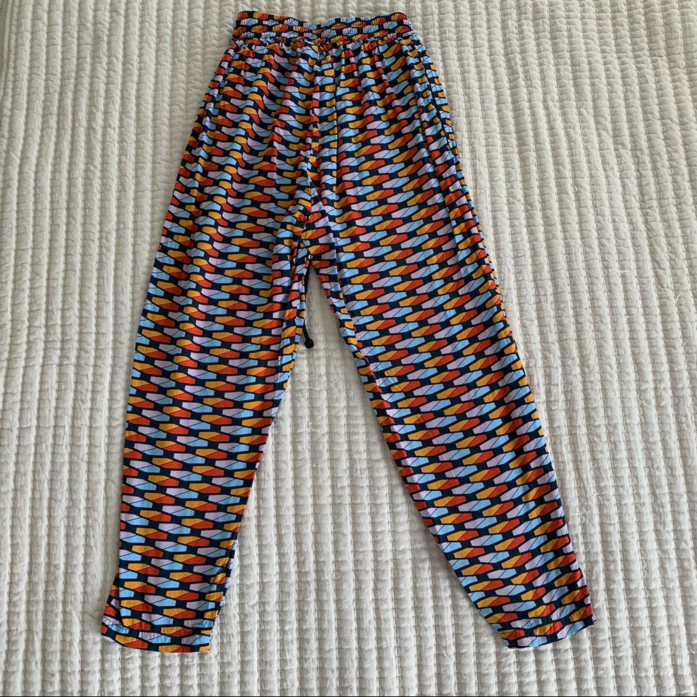 Geometric Boho Pattern Ankle Pants - image 2